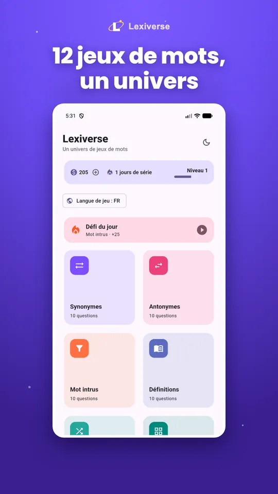 Lexiverse: Word Games — 1